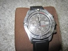 Breitling Galactic Chronograph A13364 Charcoal Dial Minty Rubber Band 2