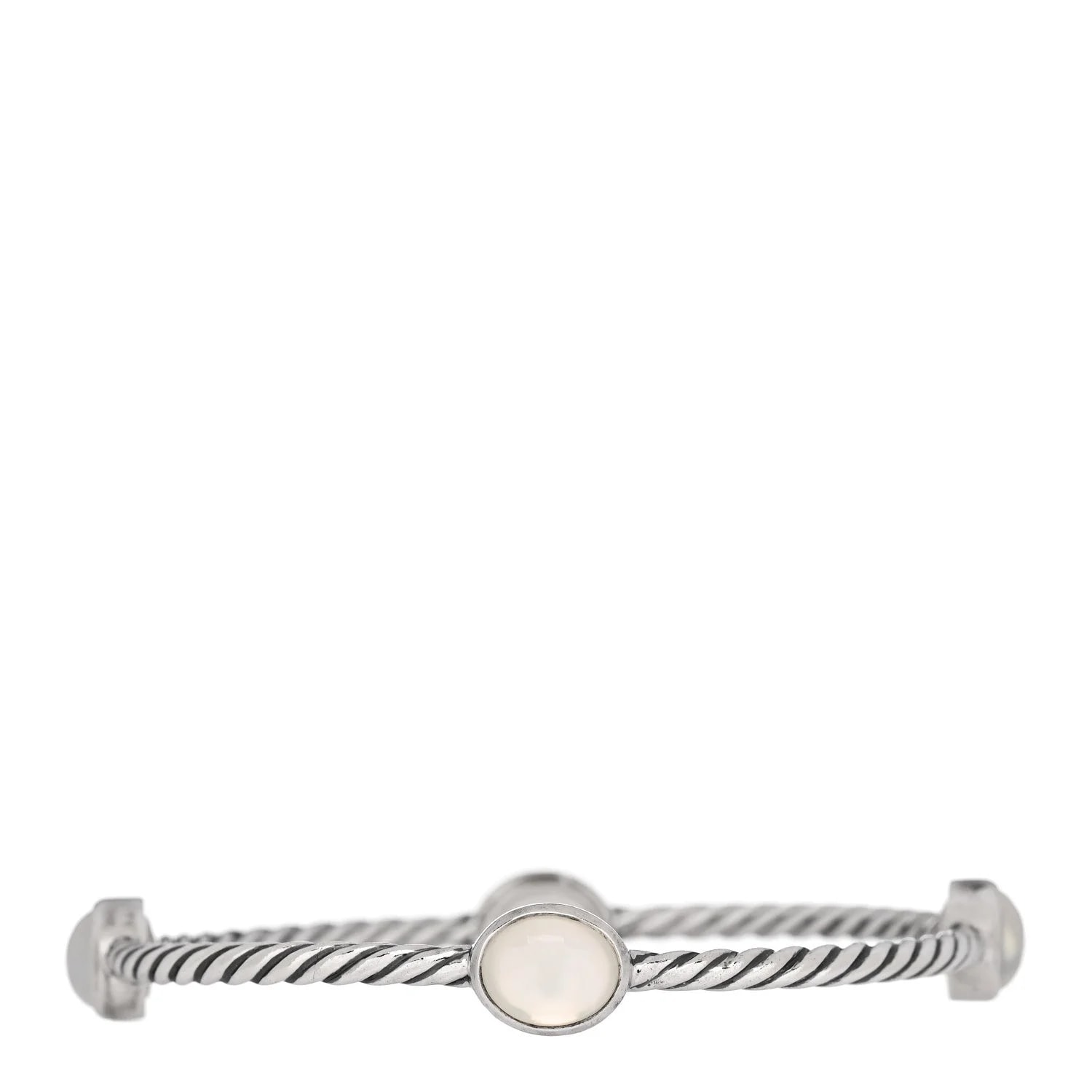 David Yurman — Moon Quartz 3mm Color Classics Four Station Bangle — Jewelry — resale