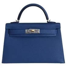 Hermes Kelly 20 Tie Electrum Palladium Hardware NEW 2