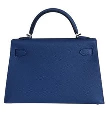 Hermes Kelly 20 Tie Electrum Palladium Hardware NEW 4