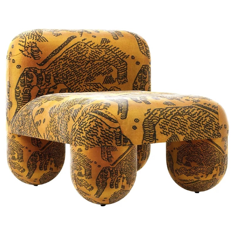 Noom — Modern Low Hello in Dedar Tiger Mountain Fauve By Noom — Furniture — resale