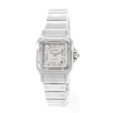 Cartier Santos Galbee W20044D6 2423 24mm Small Silver Dial Steel 3