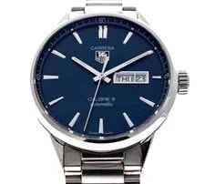 TAG Heuer Carrera WAR201E Calibre 5 Automatic Blue Dial Day Date 2