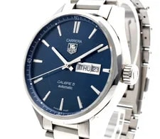 TAG Heuer Carrera WAR201E Calibre 5 Automatic Blue Dial Day Date 3