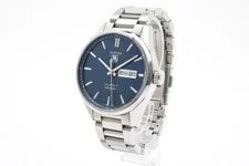TAG Heuer Carrera WAR201E Calibre 5 Automatic Blue Dial Day Date 4