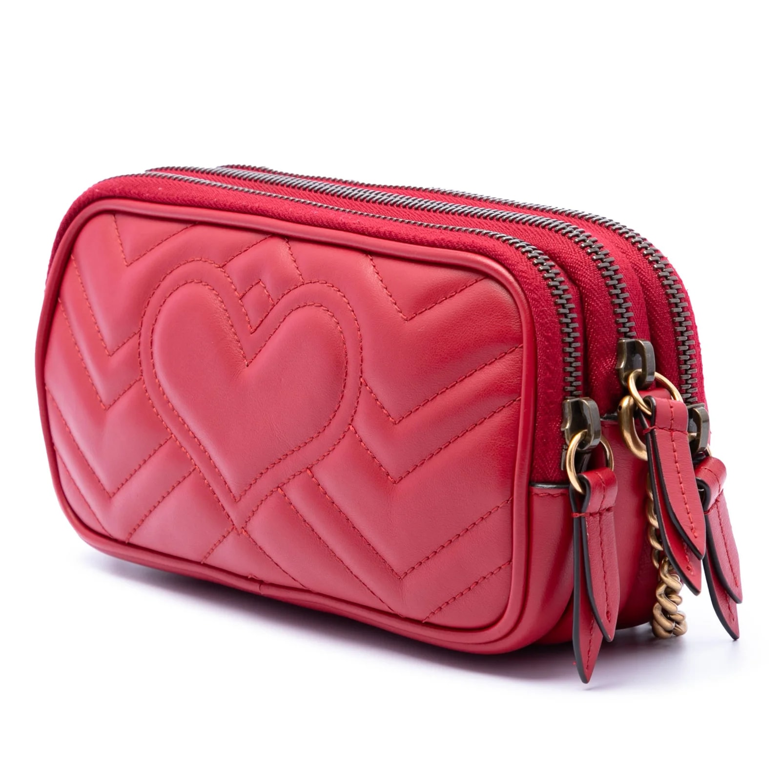Mini GG Marmont Triple Zip Crossbody 2