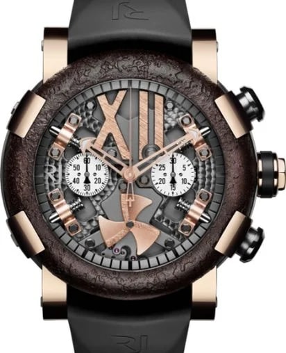 Worldofluxuryus — Romain Jerome Titanic-DNA Steampunk Chrono Stainless Steel & 18K Rose Gold — Watch — resale