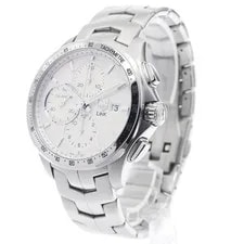 Tag Heuer — TAG Heuer Link CAT2011 42mm SS Automatic Chronograph Date Silver Dial #C310 — Watch — resale