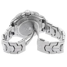 TAG Heuer Link CAT2011 42mm SS Automatic Chronograph Date Silver Dial #C310 3