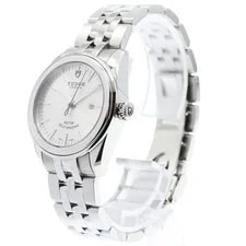 Tudor Glamour Date 53000 31mm SS Silver #C12152 2