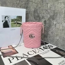 Gucci — Gucci GG Marmont Chevron Bucket — Handbag — resale