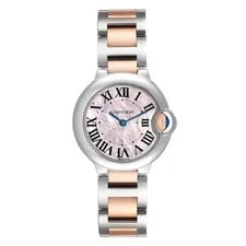 Cartier Ballon Bleu 33 Steel Rose Gold Diamond Dial WE902053 2