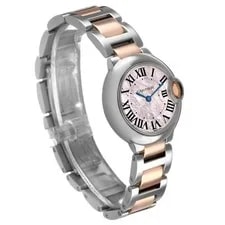 Cartier Ballon Bleu 33 Steel Rose Gold Diamond Dial WE902053 3