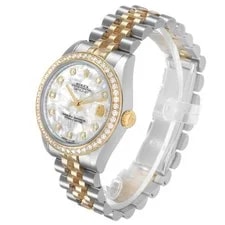 Rolex Datejust Midsize 31 Diamond MOP Steel Yellow Gold 178383 3