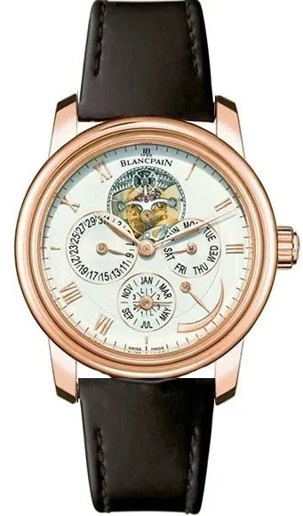 Worldofluxuryus — Blancpain le Brassus Moon Phase 18K Rose Gold — Watch — resale