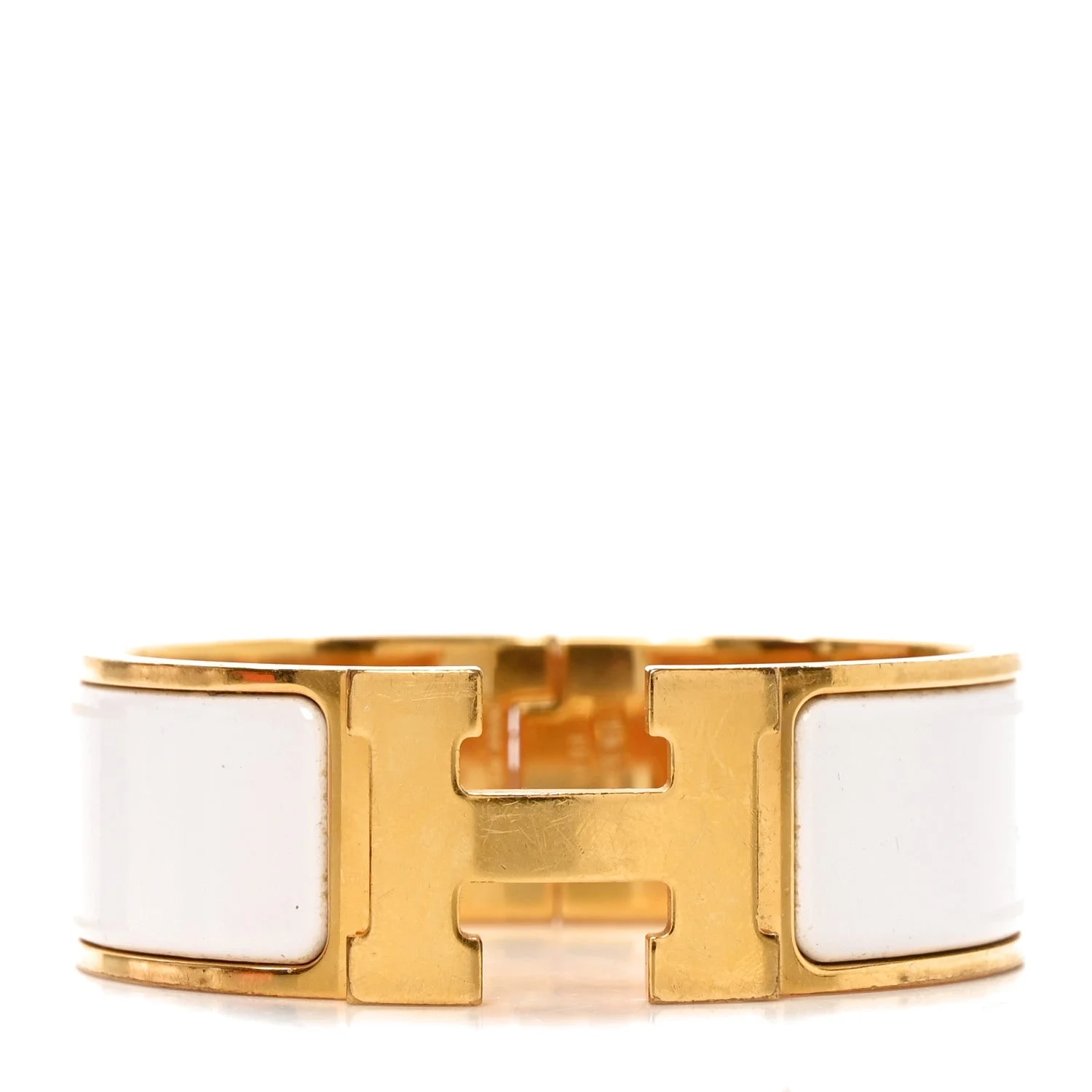 Hermès — Enamel Wide Clic Clac H — Jewelry — resale