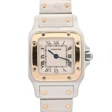 Cartier — Cartier Santos Galve SM W20012C4 Watches / White Quartz — Watch — resale