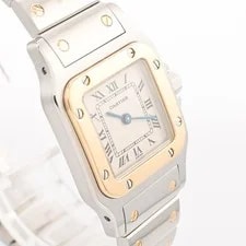 Cartier Santos Galve SM W20017D6 Watches / White Quartz 4