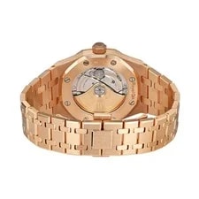 Audemars Piguet Royal Oak 37MM Salmon Index Hour Markers Dial Rose Gold 4