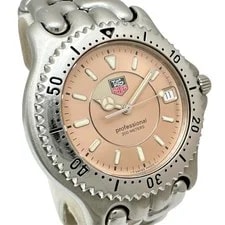 TAG Heuer Professional WG111D Stainless Steel Pink Dial Silver Bezel 2