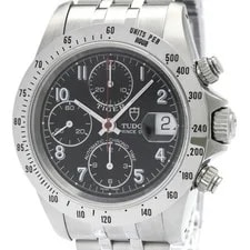 Tudor — Tudor () Chrono Time Prince Date Tiger Stainless Steel Automatic S Watc — Watch — resale