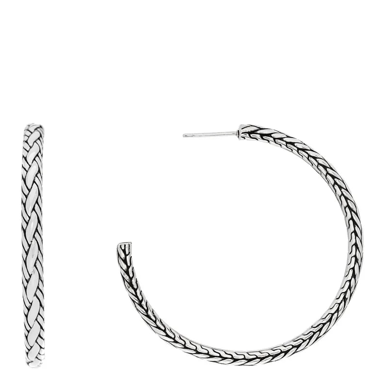 John Hardy — Kepang Large Hoop Earrings — Jewelry — resale