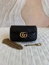 Gucci — Gucci GG Marmont Mini Matelassé Chain Crossbody 16cm — Handbag — resale