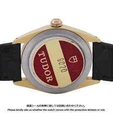 Tudor Oyster Prince 35mm Gold Plated/Leather Silver Dial 9020 3