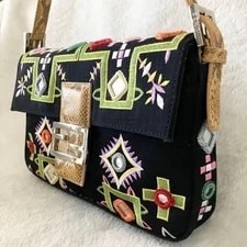 Fendi Mamma Baguette Embroidered Made in Italy 4