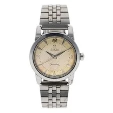 Omega — Omega Seamaster Silver Dial Stainless Steel Automatic Silver Band — Watch — resale