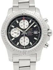Breitling — Breitling Colt Chronograph A13388 Automatic 43mm Box Papers Black — Watch — resale