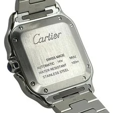 Cartier Santos MM WSSA0061 35mm Stainless Steel Green OKW400 2