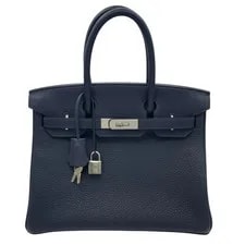 Hermès — Hermes Birkin 30 Y Stamp Nuit Hardware Dust #OK163 — Handbag — resale