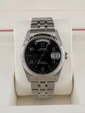 Tudor — Tudor Prince Date Day 76214 Vlack Dial. 18K Gold. Box & Clean — Watch — resale