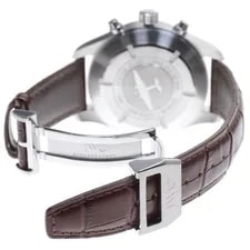 IWC Schaffhausen Pilot Ju-air IW387809 43mm SS Leather Silver Dial #C108 3