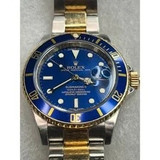 Rolex — Rolex Submariner 16613 Two-Tone Bluesy Blue Dial Date 40mm Stainless & Gold — Watch — resale