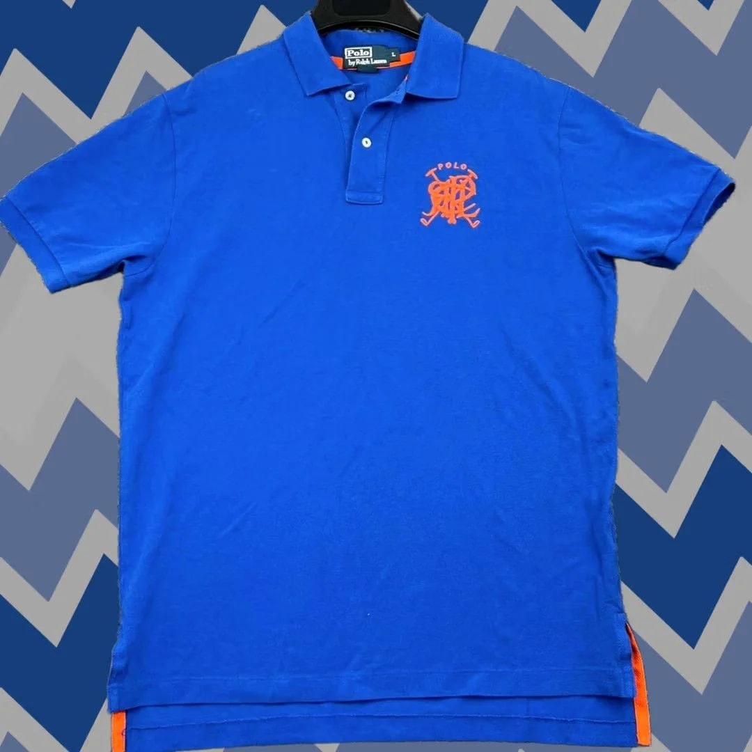 Polo Ralph Lauren — Polo Ralph Lauren Large Short Sleeve Collared Cotton Size — streetwear — resale