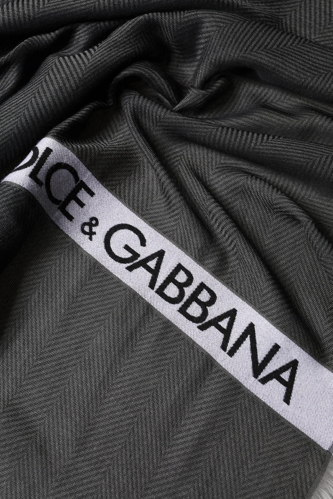 Dolce & Gabbana Stripe Fur Shawl Neck Wrap 180cm x49cm Scarf 3