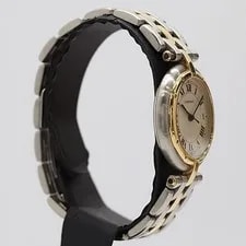 Working Cartier Panthere Vendome 83084241 18396417437 YG SS QZ Ivory Dial S 2