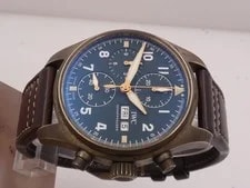 IWC Spitfire Pilot Chrono IW387902 Bronze Box&papers Green Dial Automatic 3