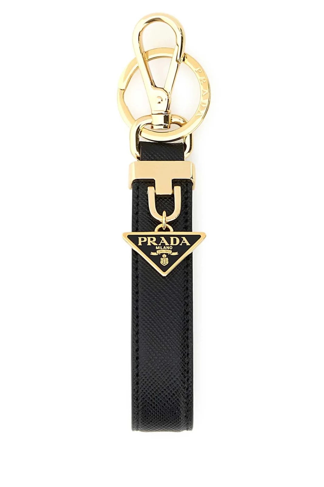 Prada — Prada With -Tone Hardware Key Case — Acciaio-vitello Keychains — Accessory — resale