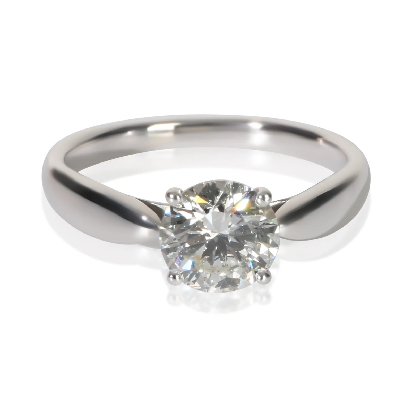 Tiffany & Co. — Tiffany & Co. 0.96 Ct Round Brilliant Harmony Engagement Ring 950 — Accessory — resale