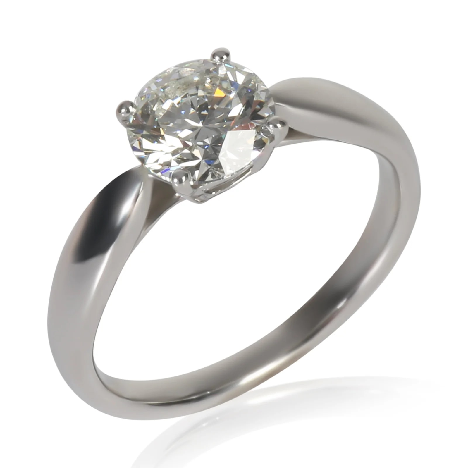Tiffany & Co. 0.96 Ct Round Brilliant Harmony Engagement Ring 950 2