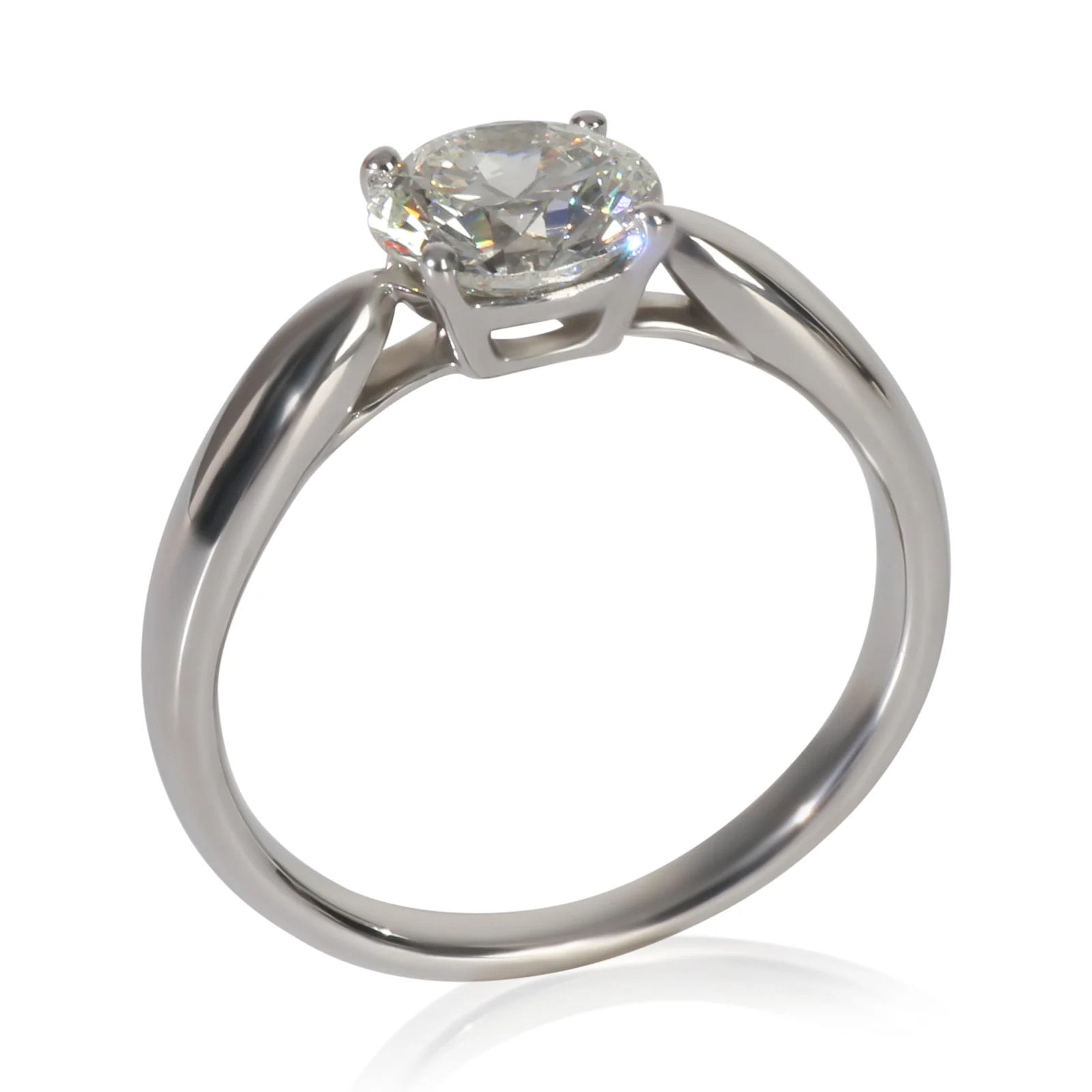 Tiffany & Co. 0.96 Ct Round Brilliant Harmony Engagement Ring 950 4