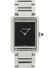 Cartier — Cartier Tank Must LM WSTA0072 Quartz 25mm Box Papers Black Stainless Steel — Watch — resale