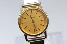 Omega de Ville Cal.1350 Ref.591.012 25mm Gold Quartz 1978 2