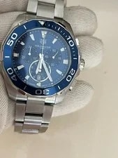 TAG Heuer, Blue Aquaracer, 43mm Chronograph CAY111B.BA0927 4