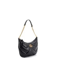 Gucci GG Marmont Half Moon Chain Matelasse Small 2
