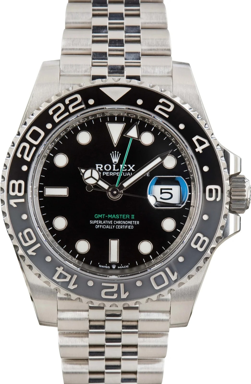 Rolex — Rolex GMT-Master II Jubilee Band 126710GRNR Bruce Wayne — Watch — resale