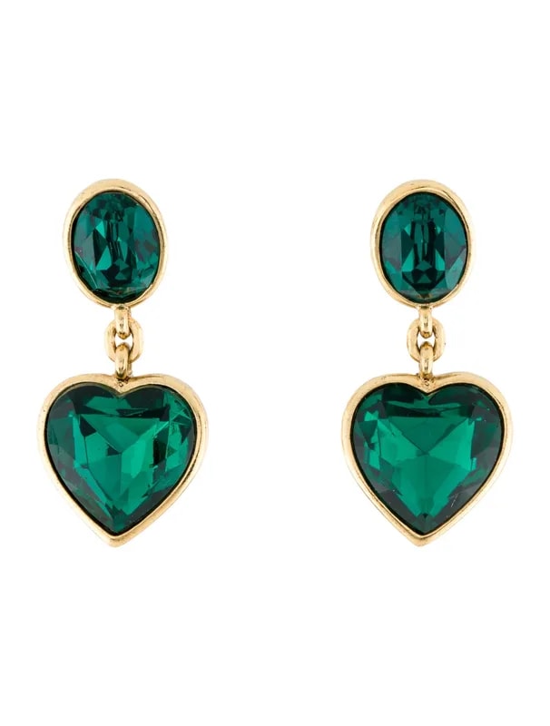 Oscar de la Renta — Heart Drop — Jewelry — resale